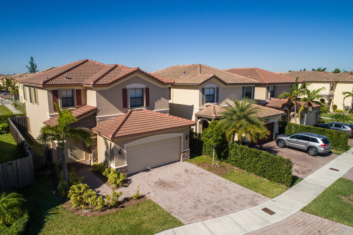 Florida home with a tile roof