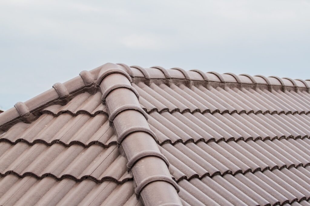 brown tile roofing