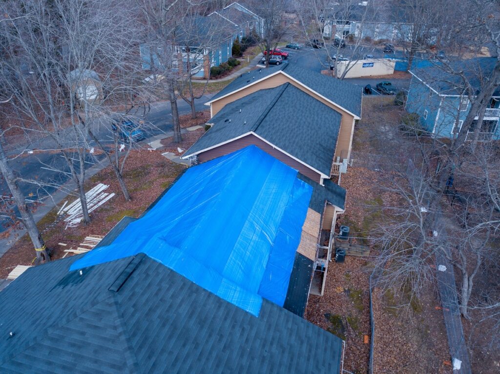 residential house tarp