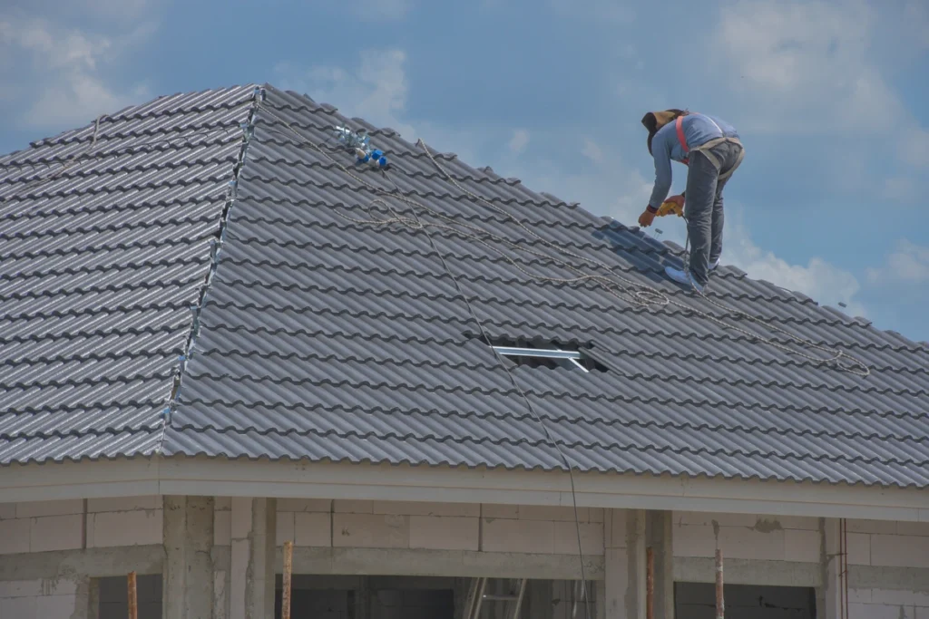 grey shingles for a roof metal