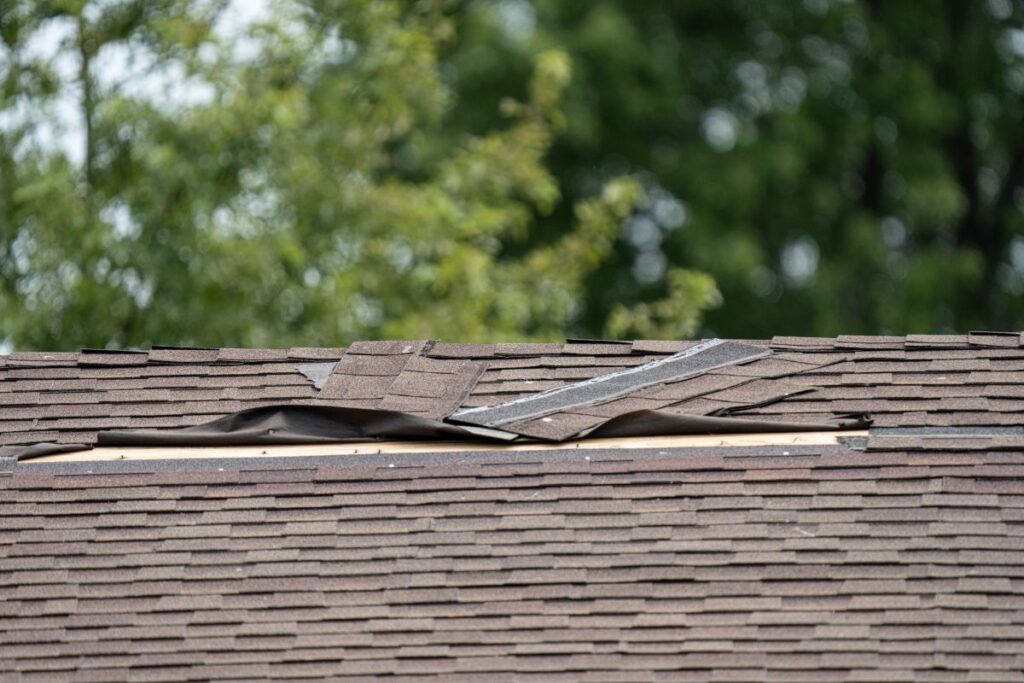 Wesley chapel roof damage issues shingles falling apart house wind storm