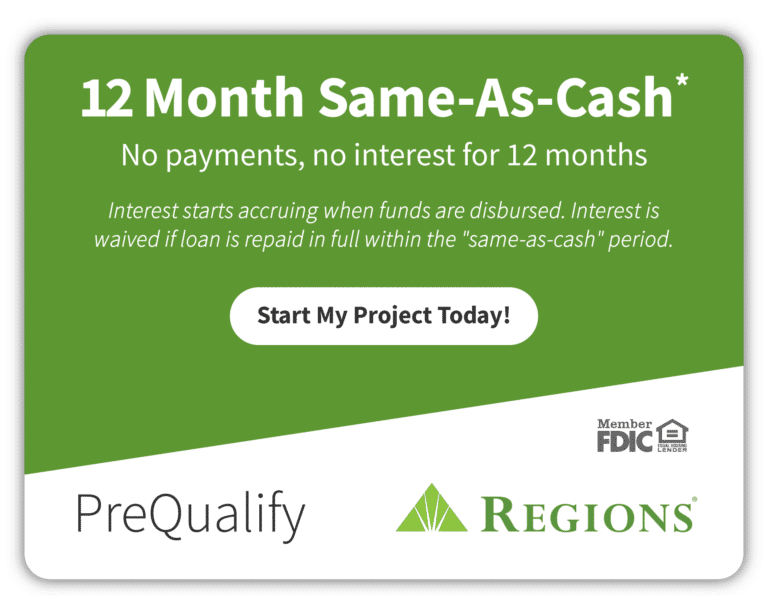 Regions Bank 12 Month Same As Cash offer